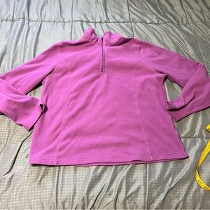 Lands end purple fleece pull over size XL 18-20